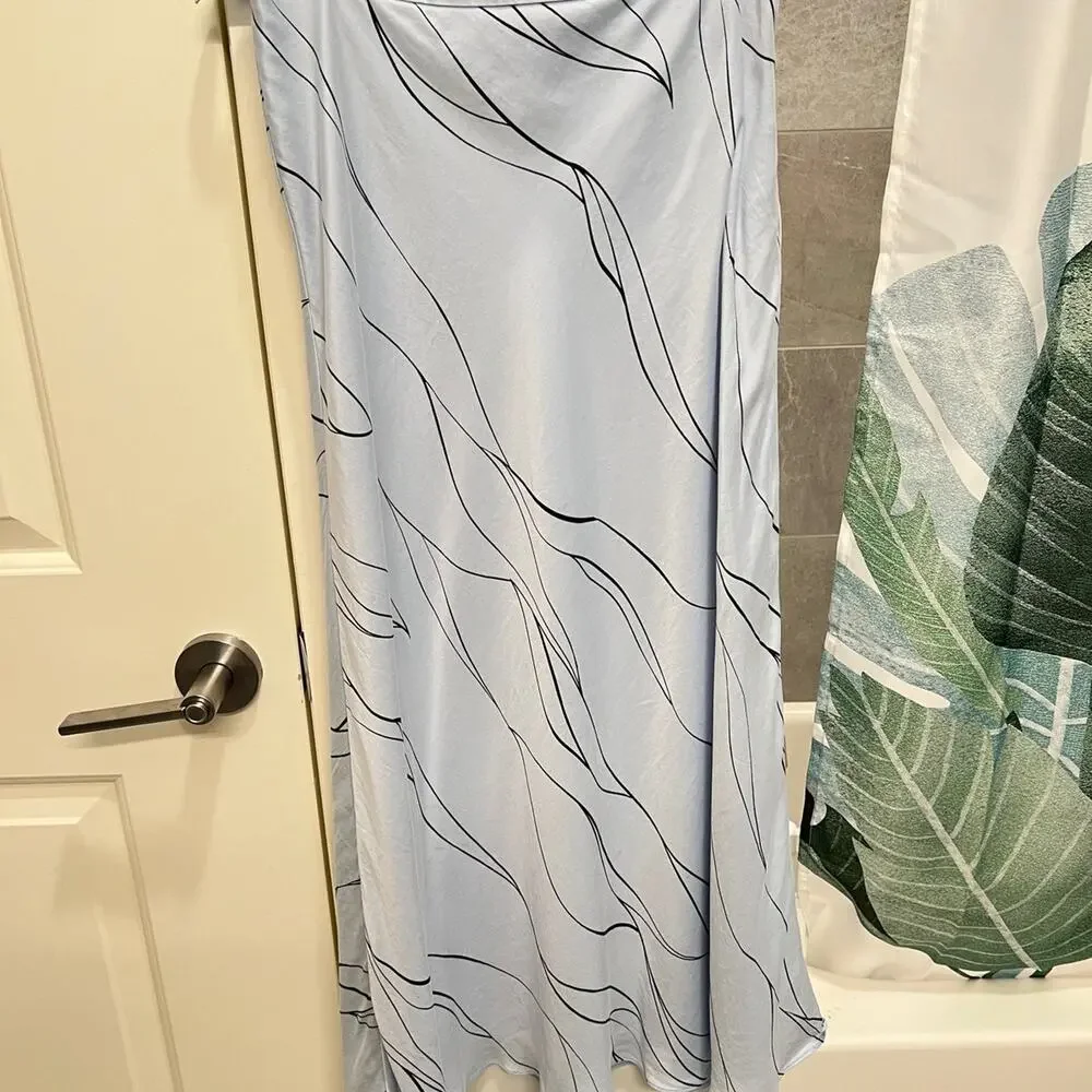 [Like New] EQUIPMENT Printed washed silk-blend midi skirt original $383